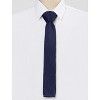 Allegra K Men's Knit Self-Tied Solid Color Skinny Square Tipping Ties - 2 of 4