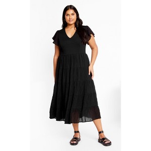 CITY CHIC | Women's Plus Size  Marli Dress - black - 16W - 1 of 4