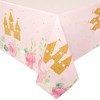 Blue Panda 3-Pack Princess Castle Birthday Party Disposable Plastic Table Cover Tablecloth 54"x108" - 4 of 4