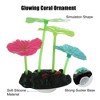 Unique Bargains Soft Silicone Glowing Aquarium Simulation Lotus Leaf Multicolor - 3 of 4