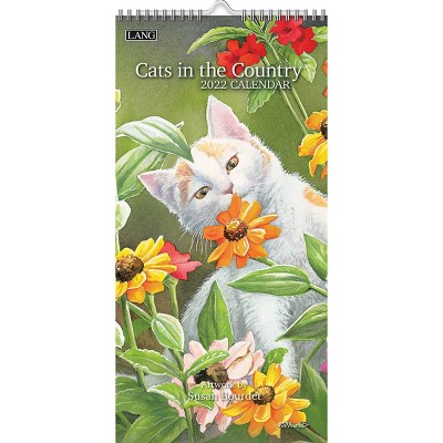 2022 Vertical Wall Calendar 7.75"x15.5" Cats in the Country - Lang