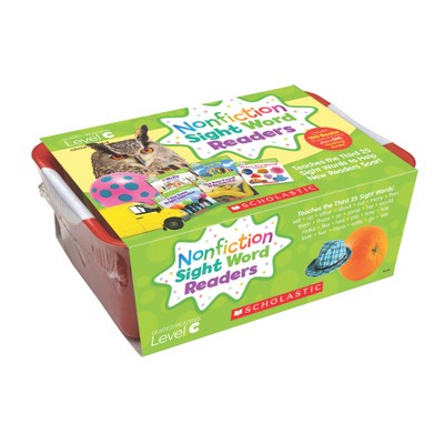 Scholastic Teaching Solutions Nonfiction Sight Word Readers Classroom Tub, Level C, 6 Copies of 25 Titles