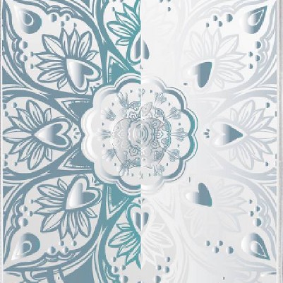 Mandala Heart Gray