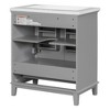 Vynxaria 30" Bathroom Vanities Gray Vanity Combo with Doors Drawer Adjustable Shelf - 4 of 4