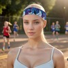 Unique Bargains Flexible Yoga Headband Blue 1 Pc - 2 of 4