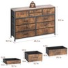 45" Wide TV Stand Dressers with 10 Drawers Fabric Dressers for Bedroom, Modern Chest of Drawers, Lightweight Large Storage Organizer - 3 of 4
