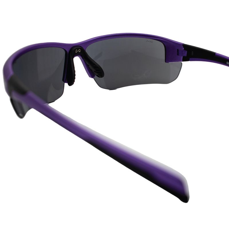 Global Vision Hercules 7 Motorcycle Glasses with Purple Nylon Frame and Silver Lenses, 4 of 8