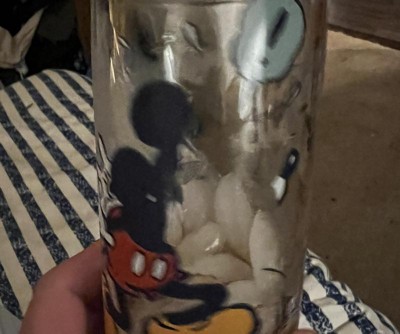 Zak Designs Disney 100 16oz Glass Cup Set (2pk) 