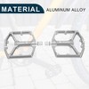 Unique Bargains Foot Peg Footrests Fit 9/16 Inch Axles Durable Rear Bicycle Pedal Aluminum Alloy Black 1 Pair - 3 of 4