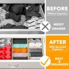 Set of 12 Collapsible Drawer Organizer Bins for Clothes, Closet Organizers and Storage Dividers for Clothing -SpaceAid® - 2 of 4
