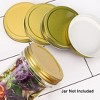 Unique Bargains Iron Regular Mouth Mason Canning Jars Lids with Sealing Rings - 2 of 3
