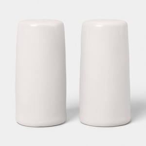 Aralia White Ceramic Salt and Pepper Shaker Cream - Threshold