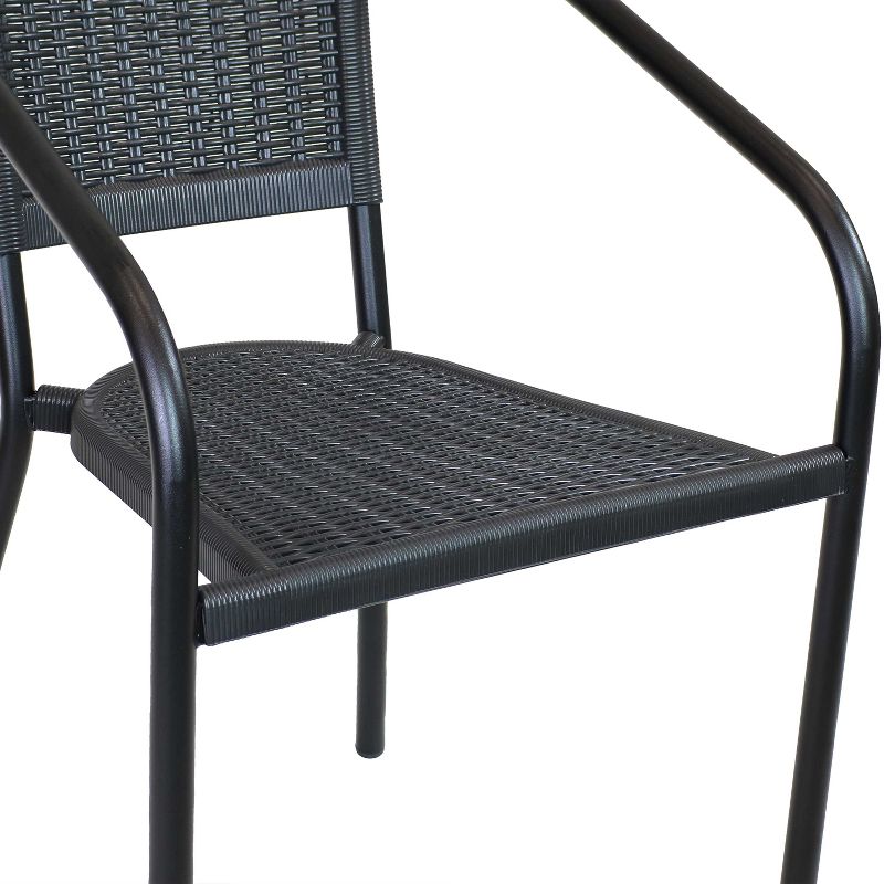 Sunnydaze Steel Frame and Polypropylene Seat and Back Aderes Outdoor Patio Arm Chair, 5 of 10