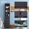 Resenkos Bathroom Cabinet, Narrow Storage Unit, Floor Cabinet for Bathroom, Living Room, Entryway, Kitchen, - 3 of 4