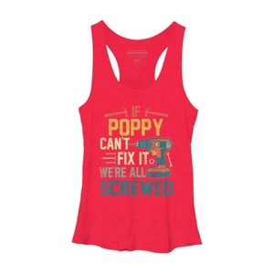 Women's Design By Humans If Poppy Can't Fix It We're All By nathanhoang Racerback Tank Top - 1 of 2