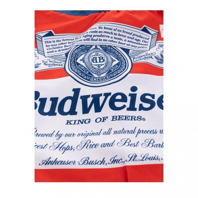 Budweiser Mens Budweiser Red White and Blue Beer Label Swim Board Shorts - 2XLarge — фото 5