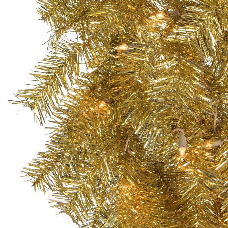Vickerman Artificial Gold/Silver Tinsel Wreath, 5 of 8