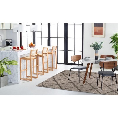 Duncan Casual Coastal Black Cotton 9' x 12' Hand-Woven Area Rug