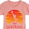 Girls' Disney Baby Simba at Pride Rock Fitted Short Sleeve Graphic T-Shirt - Desert Pink - Large - 2 of 4
