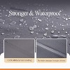 Waterproof Outdoor Patio Sofa/Loveseat/Bench Cover - Gray - Dancing Garden Collection - 3 of 4