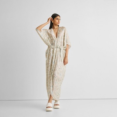 Reistor Women's Silky Kaftan Dress