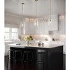 Progress Lighting Clarion 1-Light Pendant, Steel, Satin Brass, Clear Glass Shade - 3 of 4