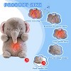 TITQWOP Elephant Breathing Stuffed Animal,Anxiety Relief Elephant Sleeping Plush with Realistic Breathing Motion Soothing Music Lights - 3 of 4