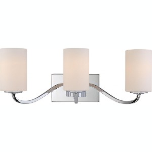 Nuvo Lighting Willow 3 - Light Vanity in  Polished Nickel - 1 of 1
