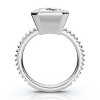 Pompeii3 Certified 4Ct Bezel Solitaire Diamond Engagement Ring 14k Gold Lab Created - 2 of 4
