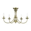 Livex Lighting Estate 5 - Light Semi-Flush Mount in  Antique Brass - 3 of 4