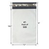 UOFFICE White  Poly Mailers Bags 7.5x10.5" - 2 of 4