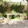 vidaXL Patio Table 45.3 In.x21.7 In.x25.6 In. Solid Wood Fir - 3 of 4