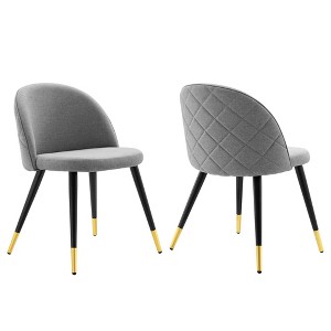 Modway Cordial Upholstered Fabric Dining Chairs - Set of 2 - 1 of 4