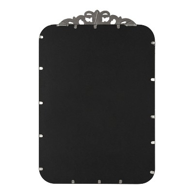 Laubry 30" x 20" Silver Ornate Rectangular Vanity Mirror