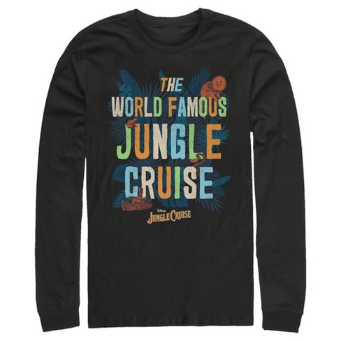 Men's Jungle Cruise The World Famous Logo Long Sleeve Shirt - Black - X  Large