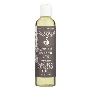 Soothing Touch Nut Free Unscented Bath, Body and Massage Oil - 8 fz - 1 of 3