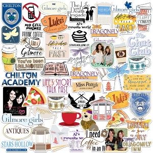 Gilmore Girls 50ct Vinyl Large Deluxe Stickers Variety Pack - 1 of 4