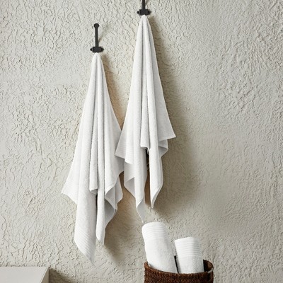 Ultra-Soft White Cotton Hand Towels Set (Pack of 6)