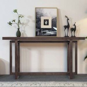 NicBex Minimalist Elegant Console Table with Space-Saving Design,Wooden Narrow Entryway Table for Living Room,Hallway - 1 of 4