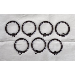 3-Inch Metal Curtain Eyelet Rings - 7 Finishes - 1 of 4