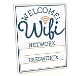 Lakeside Be Our Guest Wifi Password Sign For Visitors Contemporary Home Accent Target