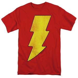 Dc Shazam Logo Distressed Adult T-Shirt - 1 of 4