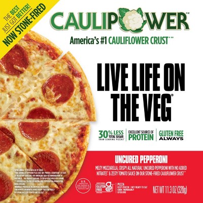 Caulipower Uncured Pepperoni Cauliflower Crust Frozen Pizza - 11.3oz