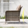 Sonkuki 2 Piece Patio Chairs Set, Wicker Chairs Set with Thick Cushions, Outdoor Furniture Set for 2 - 4 of 4
