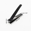 Unique Bargains Portable Large Flat with File Nail Clippers Black 1 Pc - image 4 of 4