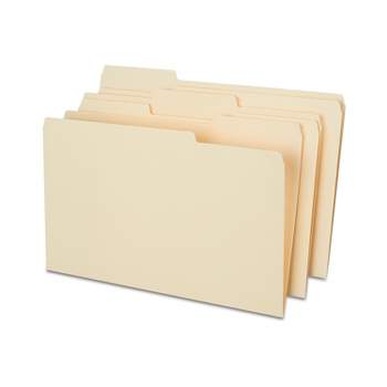 MyOfficeInnovations Heavyweight Manila File Folders 3 Tab Legal 50/Box 810353