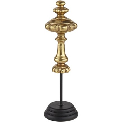 Kensington Hill Charlotta 13 1/2" High Matte Gold Finish Traditional Finial Statue