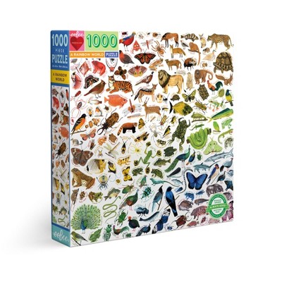 eeBoo Piece and Love A Rainbow World 1000 piece Jigsaw Puzzle