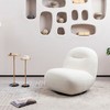 Lirago Luxury Modern Swivel Accent Chair with Ice Flower Velvet-Minimalist Armless Design 27.55"Wx33.07"Dx29.92"H - 2 of 4