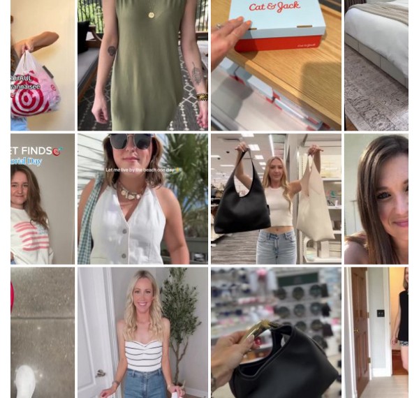 Collage of people showing off their #TargetStyle